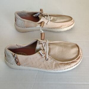 Hey Dude Women's Tan Flats